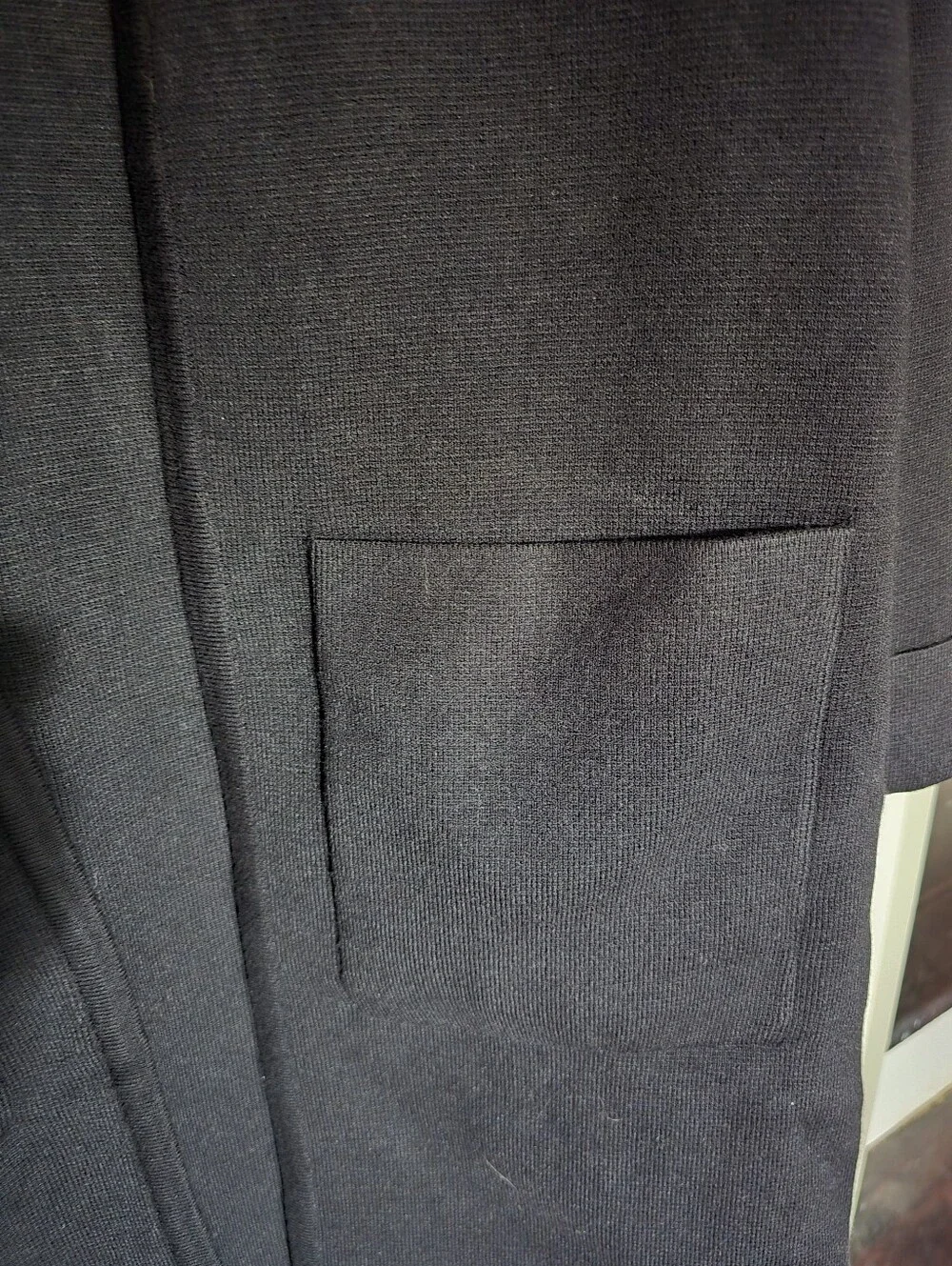 NWT- Anrabess Women's Oversized Long Open Front Cardigan - Black